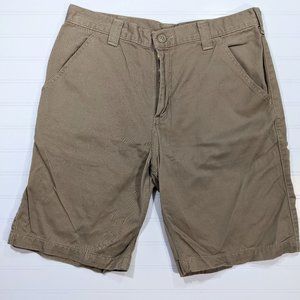 Carhartt Tan Flat-Front Shorts